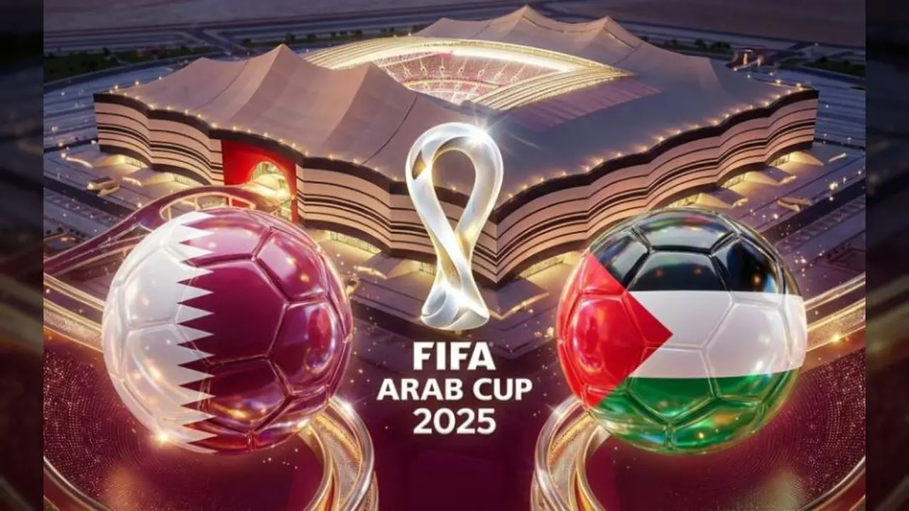 qatar vs palestine.. القنوات الناقلة لمباراة قطر ضد فلسطين في كأس العرب 2025